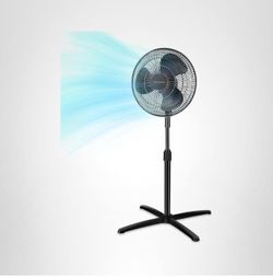 PELONIS 16-Inch Pedestal Fan for Bedroom, Oscillating Fan, 3 Speeds...