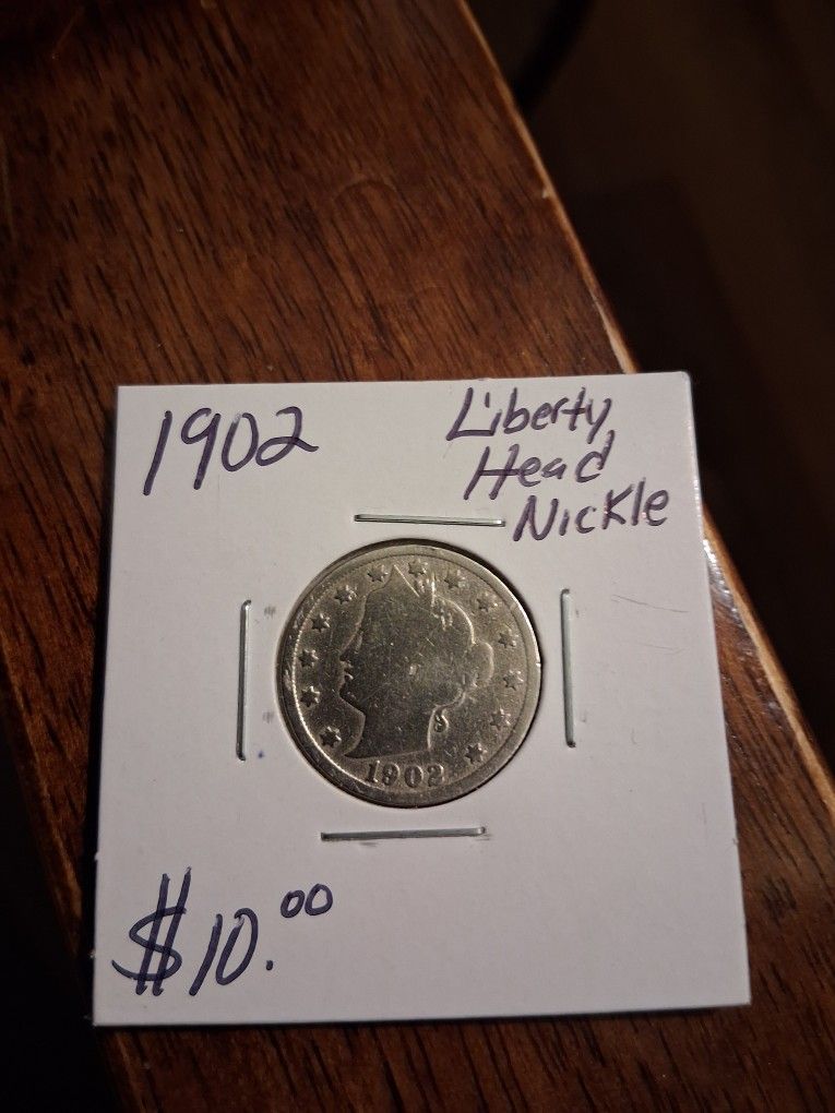 1902 LIBERTY HEAD NICKLE FIRM $10