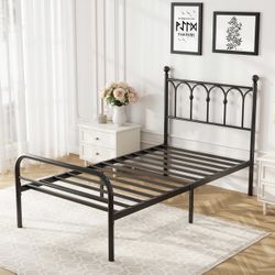 Twin Bed Frame with Headboard