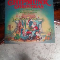 Chipmunks Christmas Vintage Record, Still Works