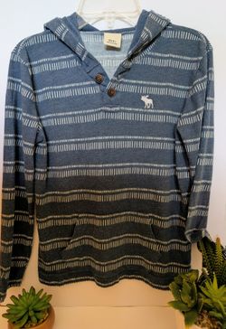 Abercrombie kids boys long sleeve shirt with hoodie