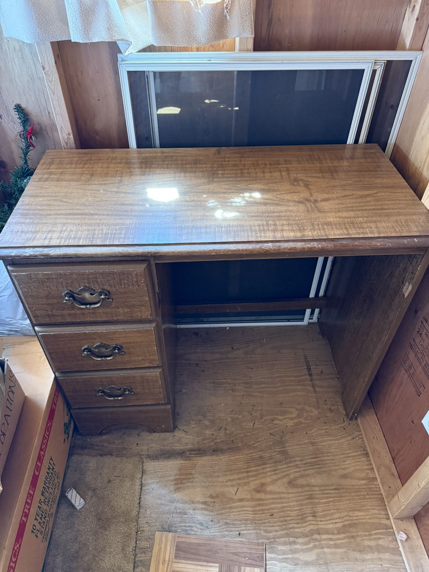 Vintage Desk With Drawers