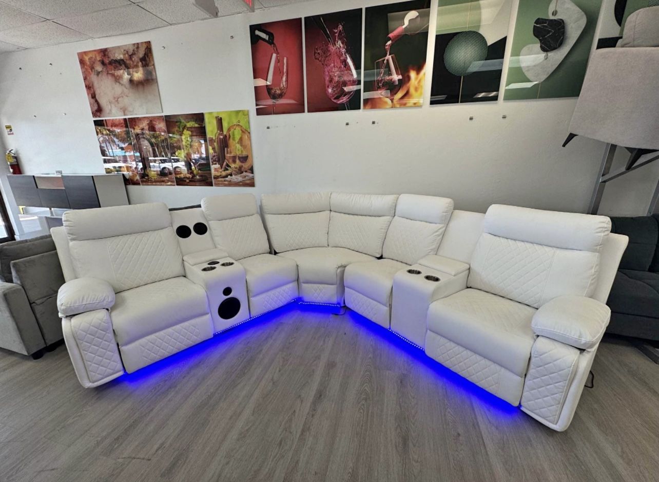 Power Recliner Sectional Sofa