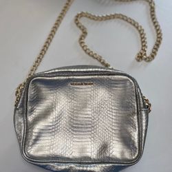 Victorias Secret Silver Gold Purse Chain Purse 