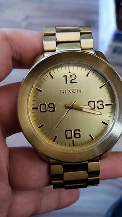 Nixon watch gold plated