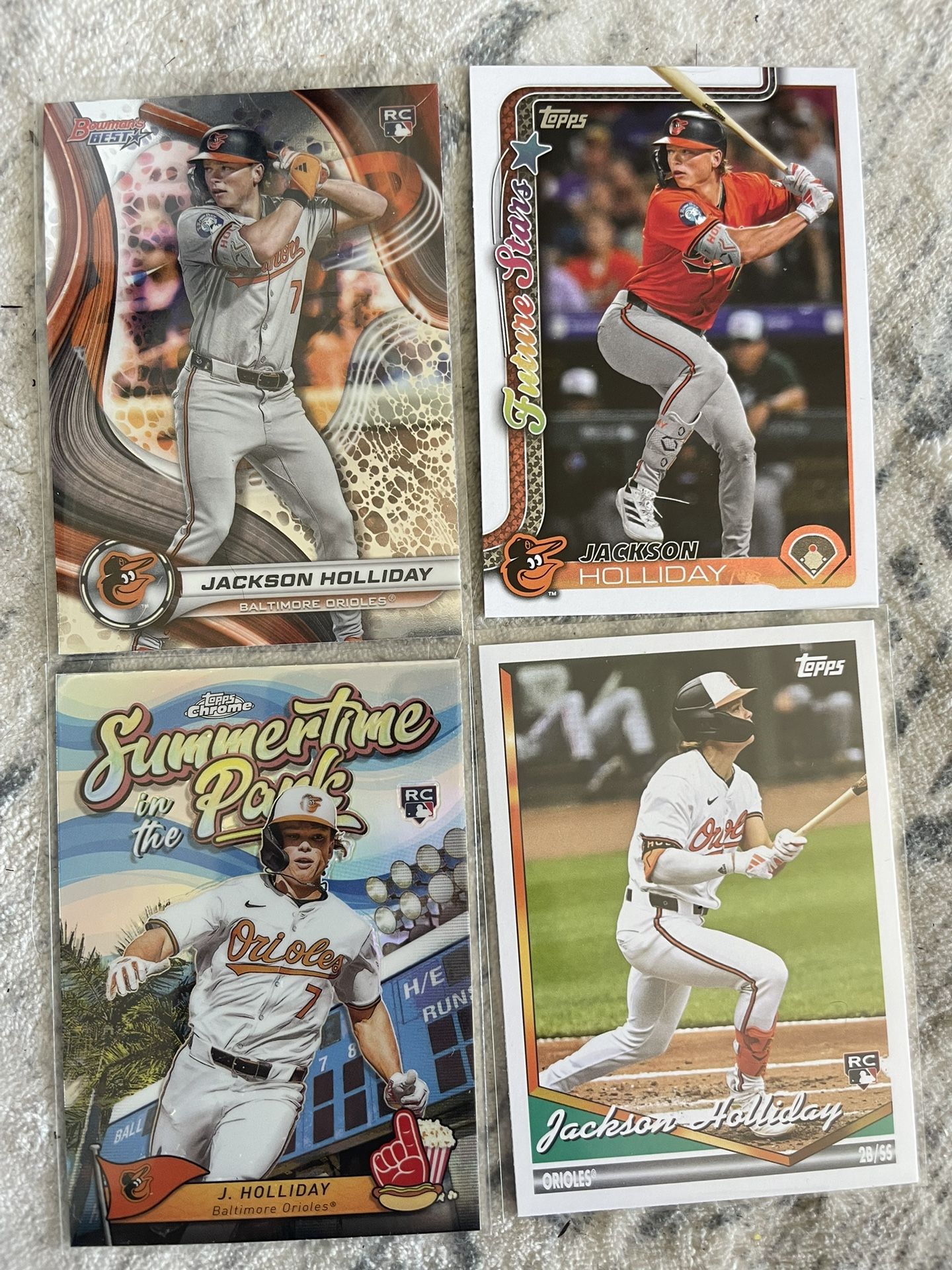 Jackson Holiday Rookie Card Lot