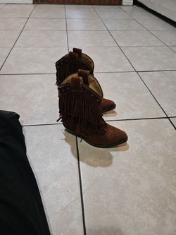 little Girl Boots Size 11 Shyanne Double Fringe