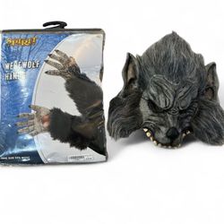 Spirit Halloween Werewolf Mask and Hands Set