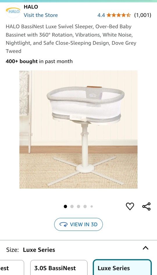 Halo BassiNest Swivel Sleeper Luxe Like