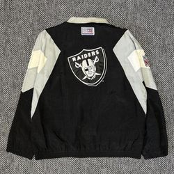 VINTAGE 90s RAIDERS  WINDBREAKER JACKET