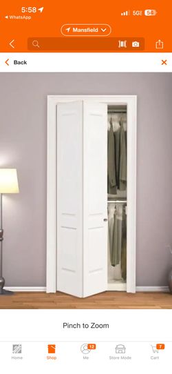 New Steves & Sons 30 in. x 80 in. 2-Panel Square Top White Primed Classic Composite Smooth Hollow Core Bi-fold Door  Special prices as bundle - 14 doo