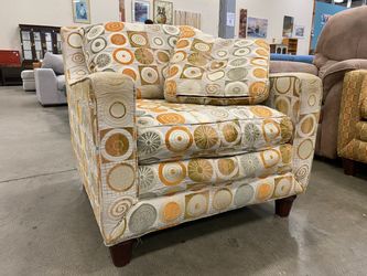Citrus and Sage Upholstered Accent Chair