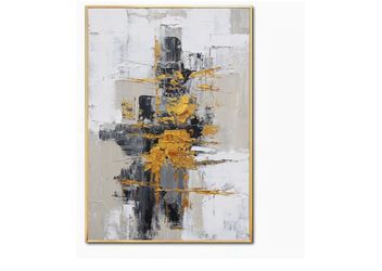 New!✨ Beautiful 32x48 modern abstract textured canvas oil painting.