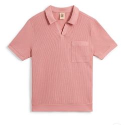 Dandy Del Mar “THE CANNES WAFFLE KNIT SHIRT - SPANISH ROSE” 