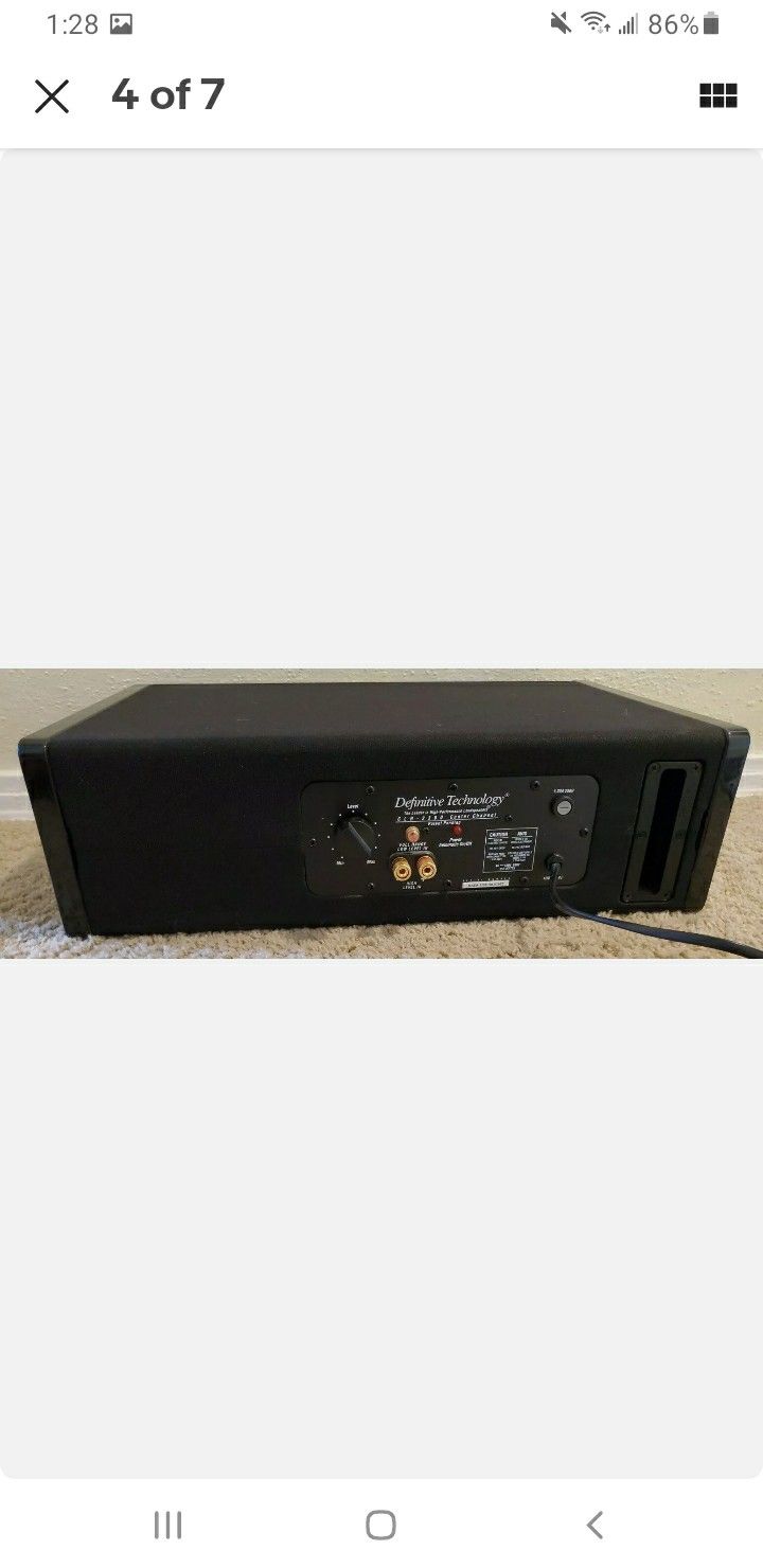 Definitive technology clr2300 center channel home theater speaker