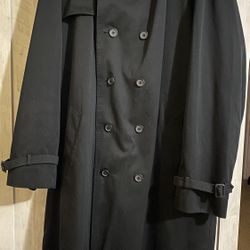 OLEG CASSINI Handsome Mens Classic Double Breasted All-Weather Trench Coat. 