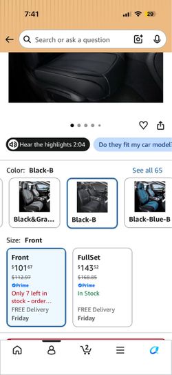 Front Seat Covers Set