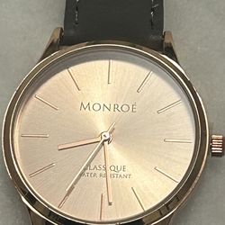 Women’s Monroe By Maestro  Rose Gold Time Classique Watch 