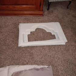 STACK OF 8 OVERHEAD DOOR WINDOW INSERTS 
