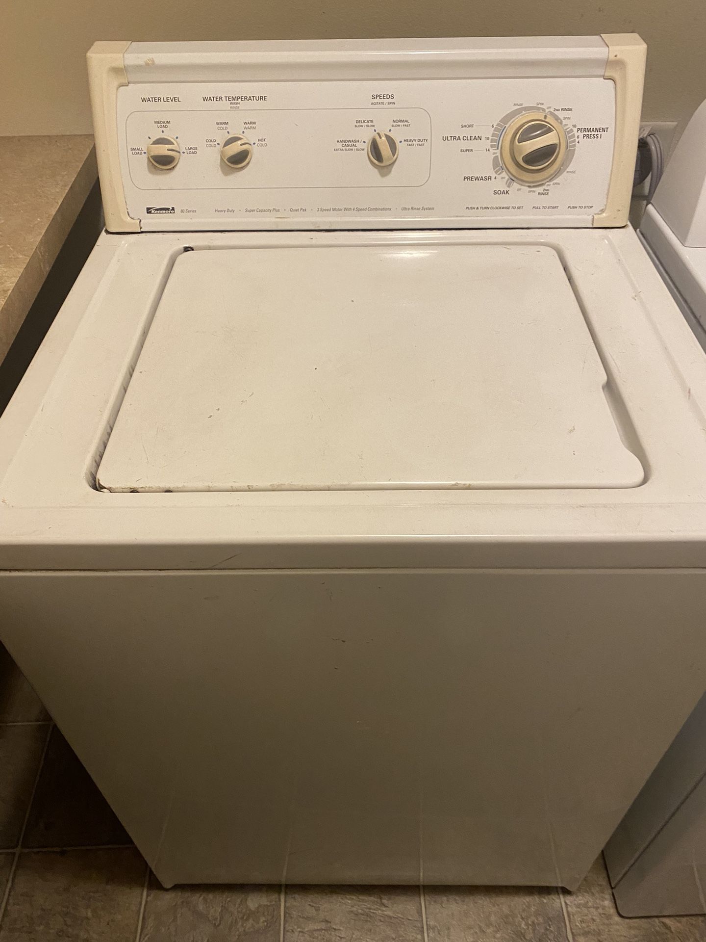 Kenmore Washing Machine 80 Series