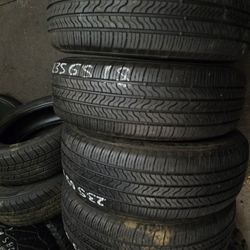 4 Tires 235.65.18 Firestone All Season 90 % TREAD DOT 2123