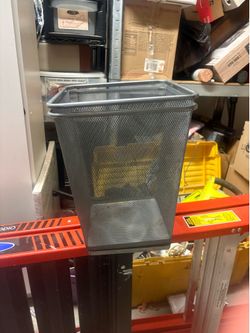 Metal office trash cans