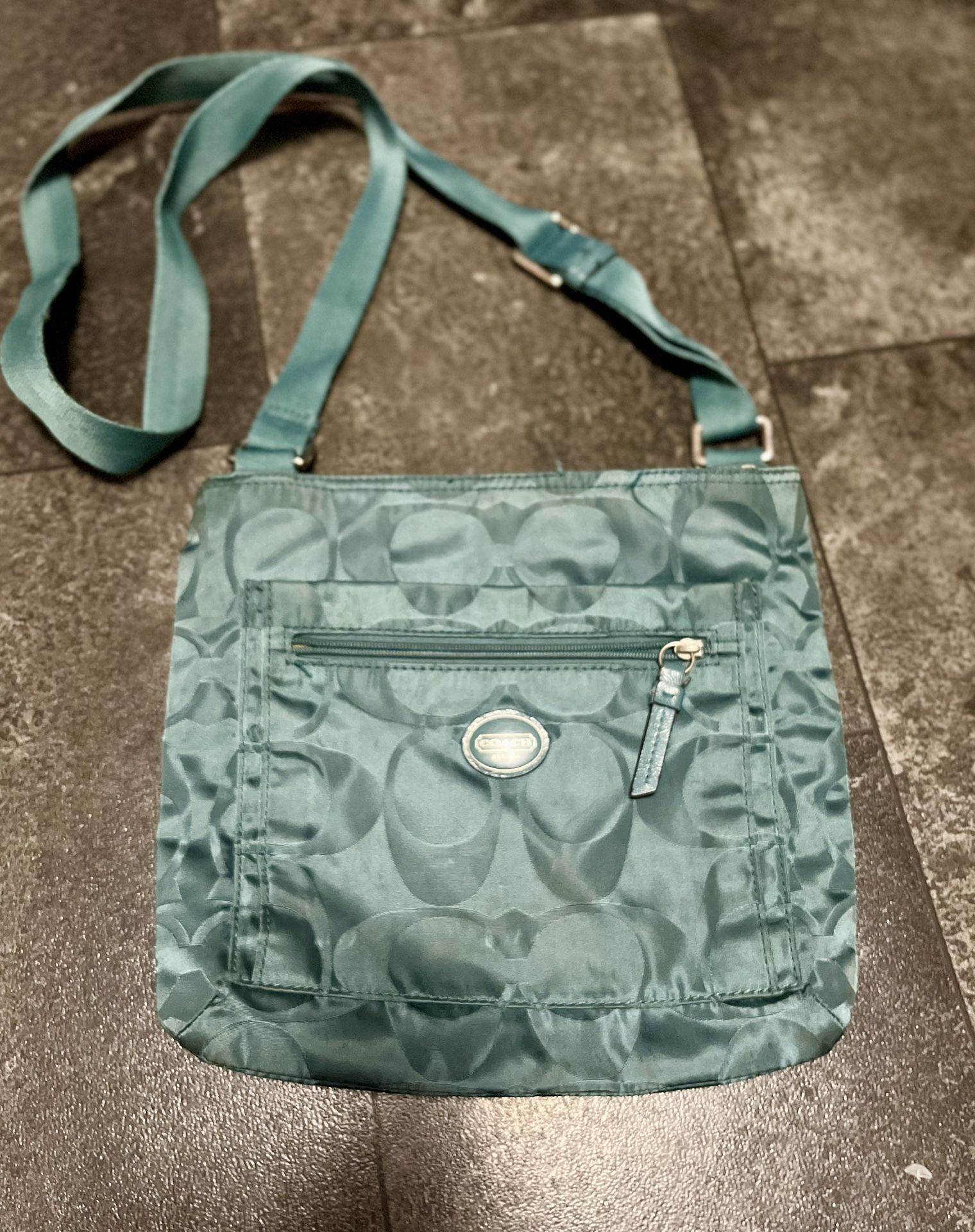 Coach Teal Green Crossbody Bag