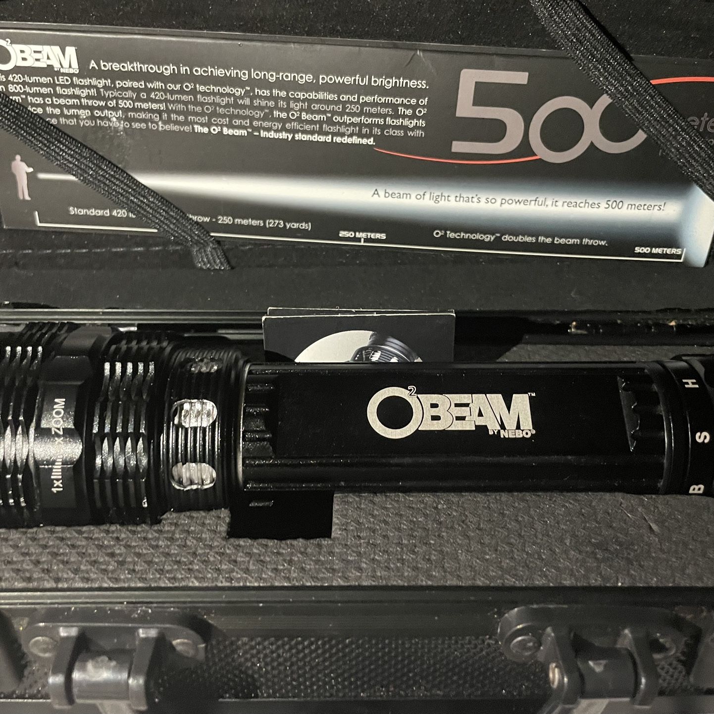 nebo 02 beam flashlight lanyard for sale NEBO O2 Beam 420 Lumens LED Flashlight for Sale in Eleven Mile, AZ