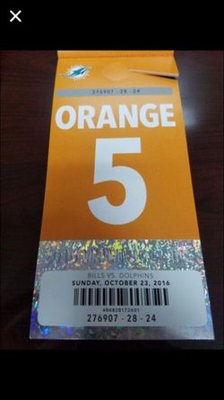 Miami Dolphins parking pass for sale buffalo bills game