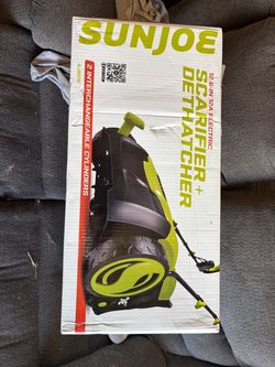 Sun Joe Electric Lawn Dethatcher + Scarifier W/ Collection Bag