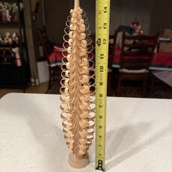 Hand-Carved German Wood Christmas Tree — Spanbaum (40 cm) — With Box 