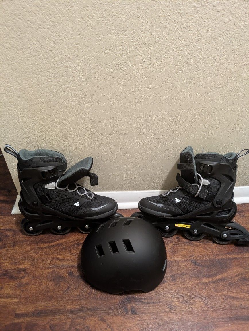 Rollerblades With Helmet Like New! $50 OBO