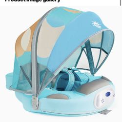 Mambobaby Float with Canopy UPF 50+ Sun Protection Pearl