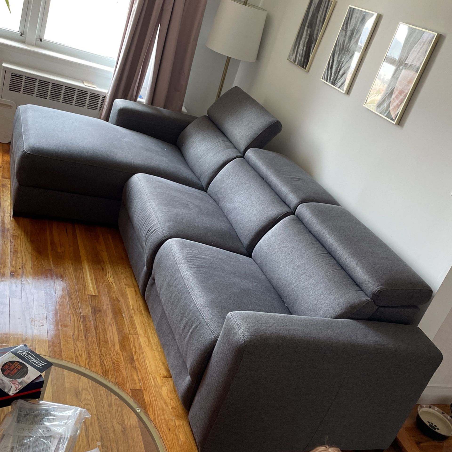 3 Piece Fabric Sectional Sofa With Chaise From Macys