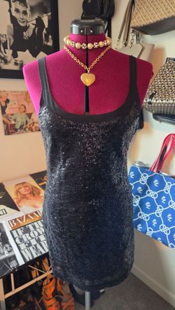 ARMANI EXCHANGE  Party Dress Black Sequins
