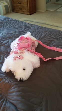 Adorable dog purse with cross body shoulder strap