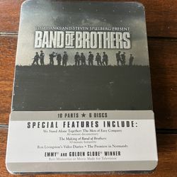 Band of Brothers Steven Spielberg Tom Hanks Tin DVD Box Set 2002 HBO