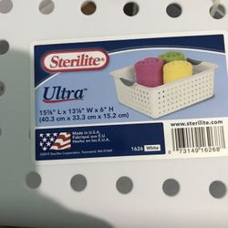 Sterlite Ultra Storage Basket Bin White (many Sizes)