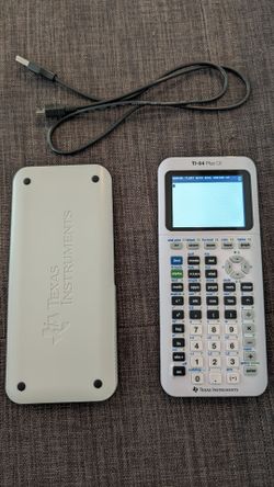 TI-84 Plus CE Graphing Calculator with Case and Charging Cord