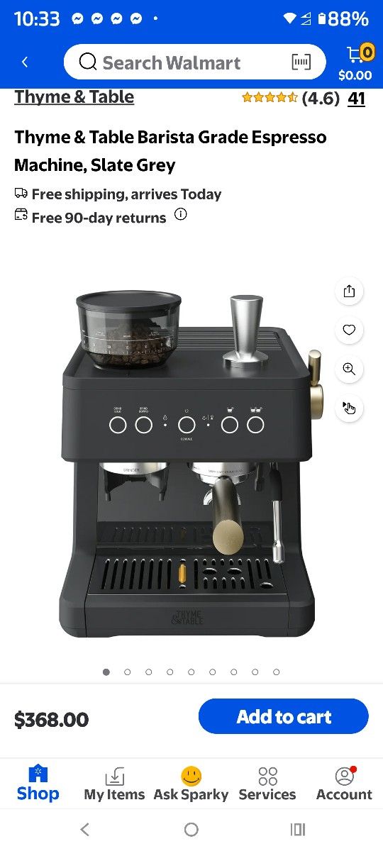 Thyme & Table Barista Espresso Machine