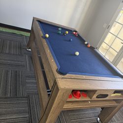 3-in-1 Pool Table, Air Hockey, Ping Pong