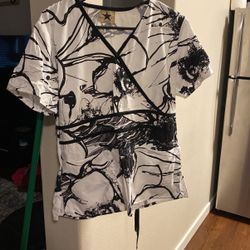 Blue Star Scrubs Top