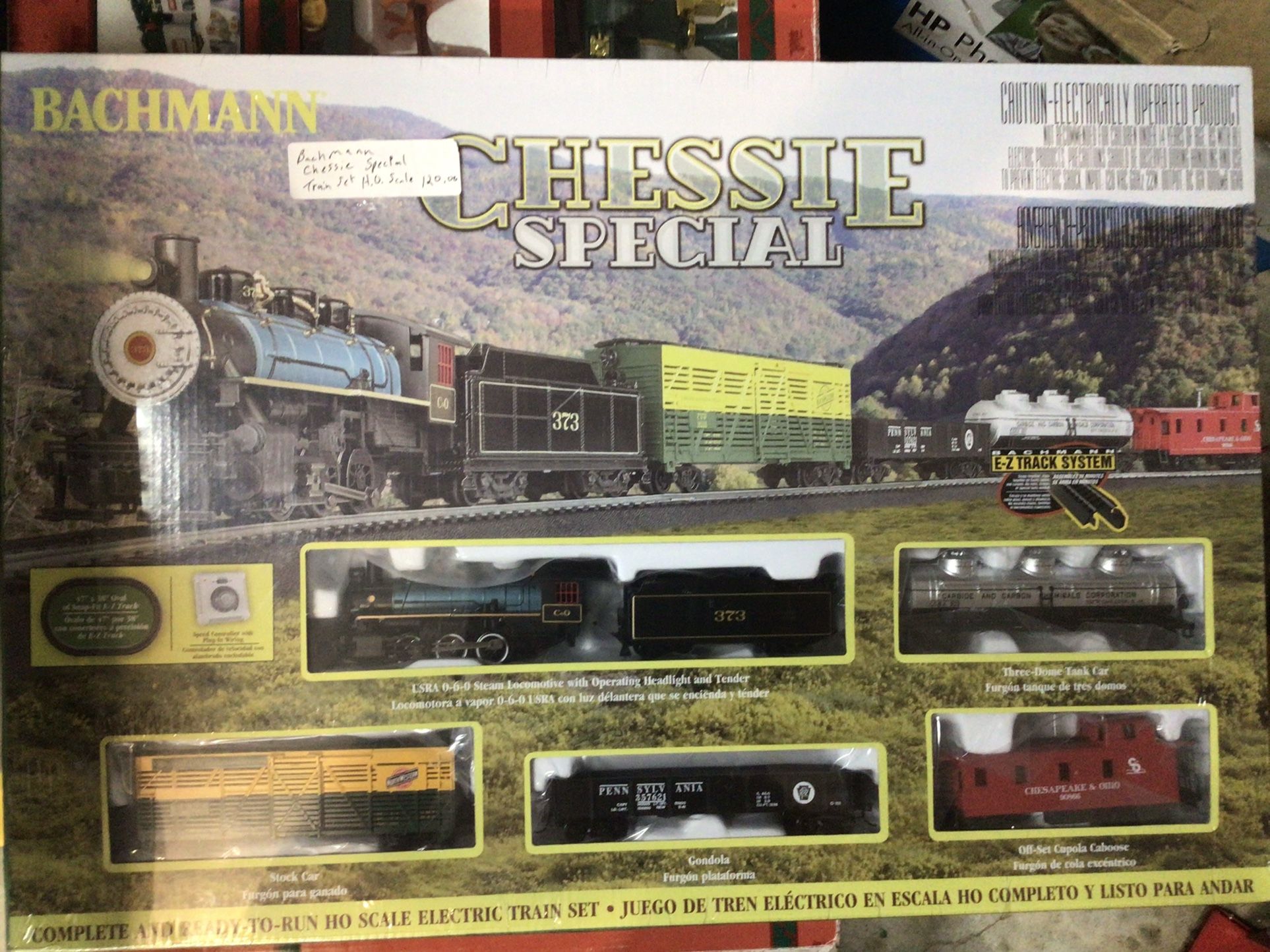 Bachmann Trains - Chessie Special Ready To Run Electric Train Set - HO Scale New Sealed!
