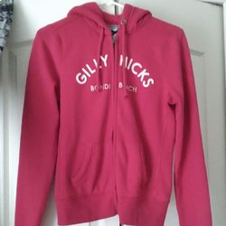Gilly Hicks Magenta Pink Zip Up Size Medium Jacket