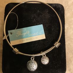 Silver Bracelet With Charms…(it was Meant To Be)by Gift Craft