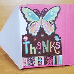 NEW Butterfly Thank You Postcards (Qty. 24)