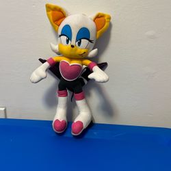 Sonic the Hedgehog Rouge the Bat Plush – 2020 – Used