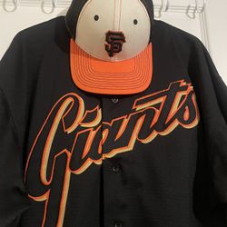 Vintage SF Giants Jersey Plus Hat 