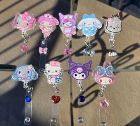 Hello Kitty and friends nurse ID badge reels