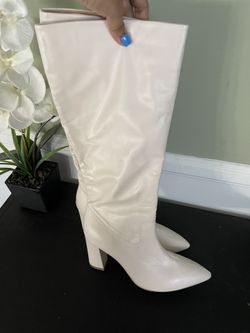 White Heel Boots